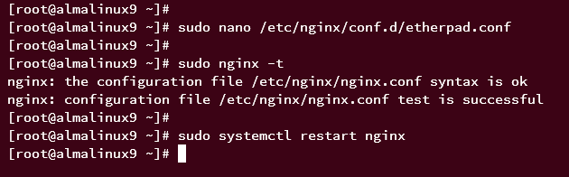 configure nginx as reverse proxy