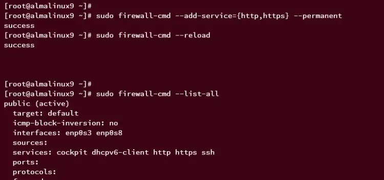 configure firewalld