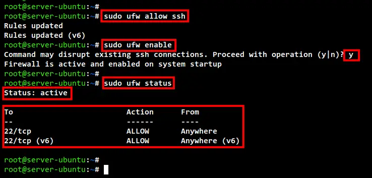 setup ufw firewall