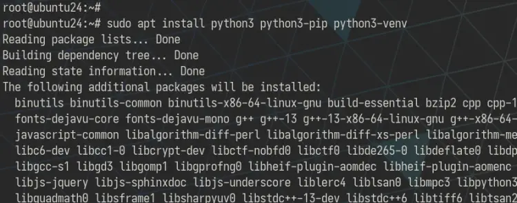 install python packages