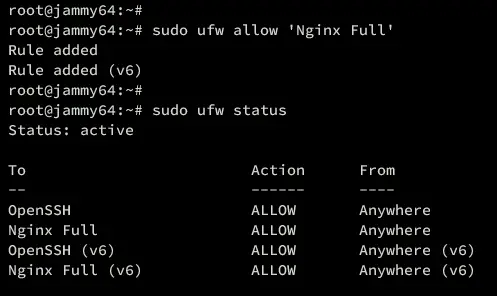 add verify ufw