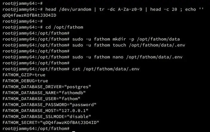 configure fathom