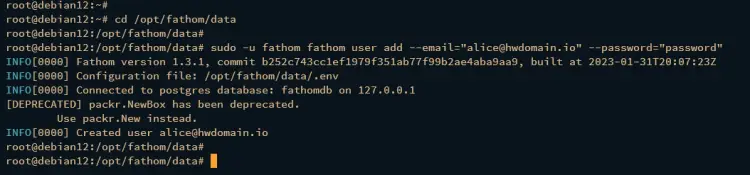create admin fathom