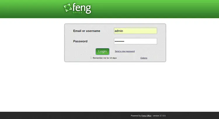 Login form