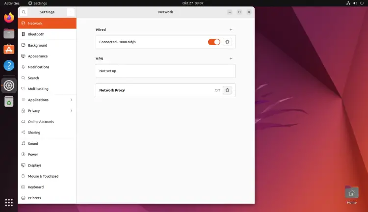 Ubuntu Network Settings