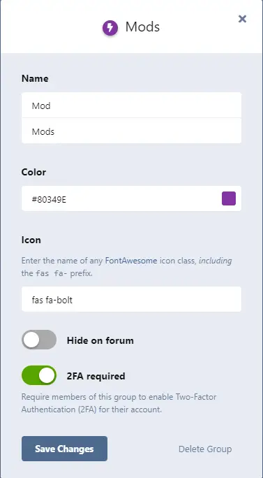 Flarum Mods 2FA