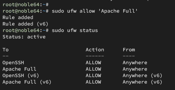 setup ufw