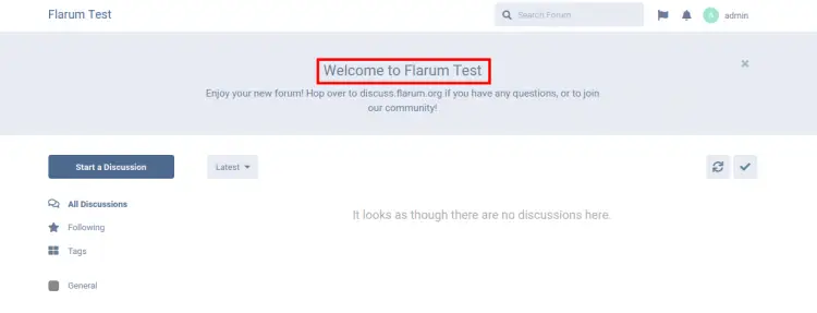 welcome to flarum