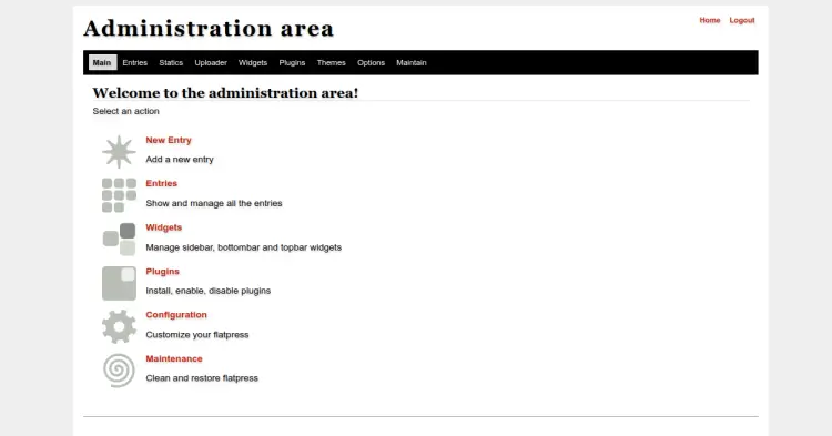 FlatPress Admin