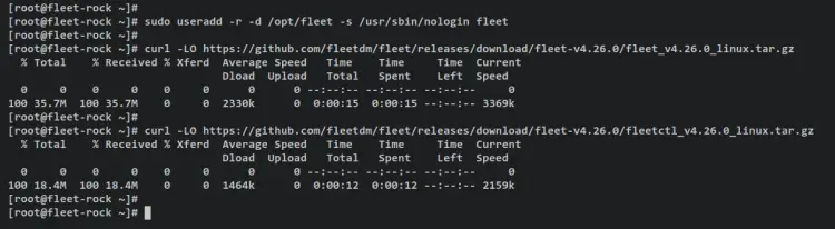 setup user download fleet