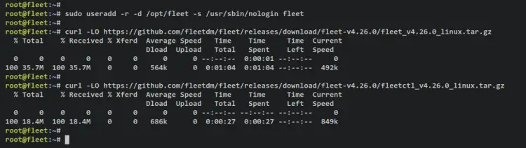 setup user download fleet