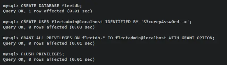 create database