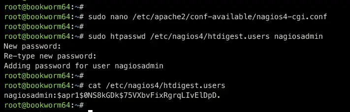 setup apache nagios authentication