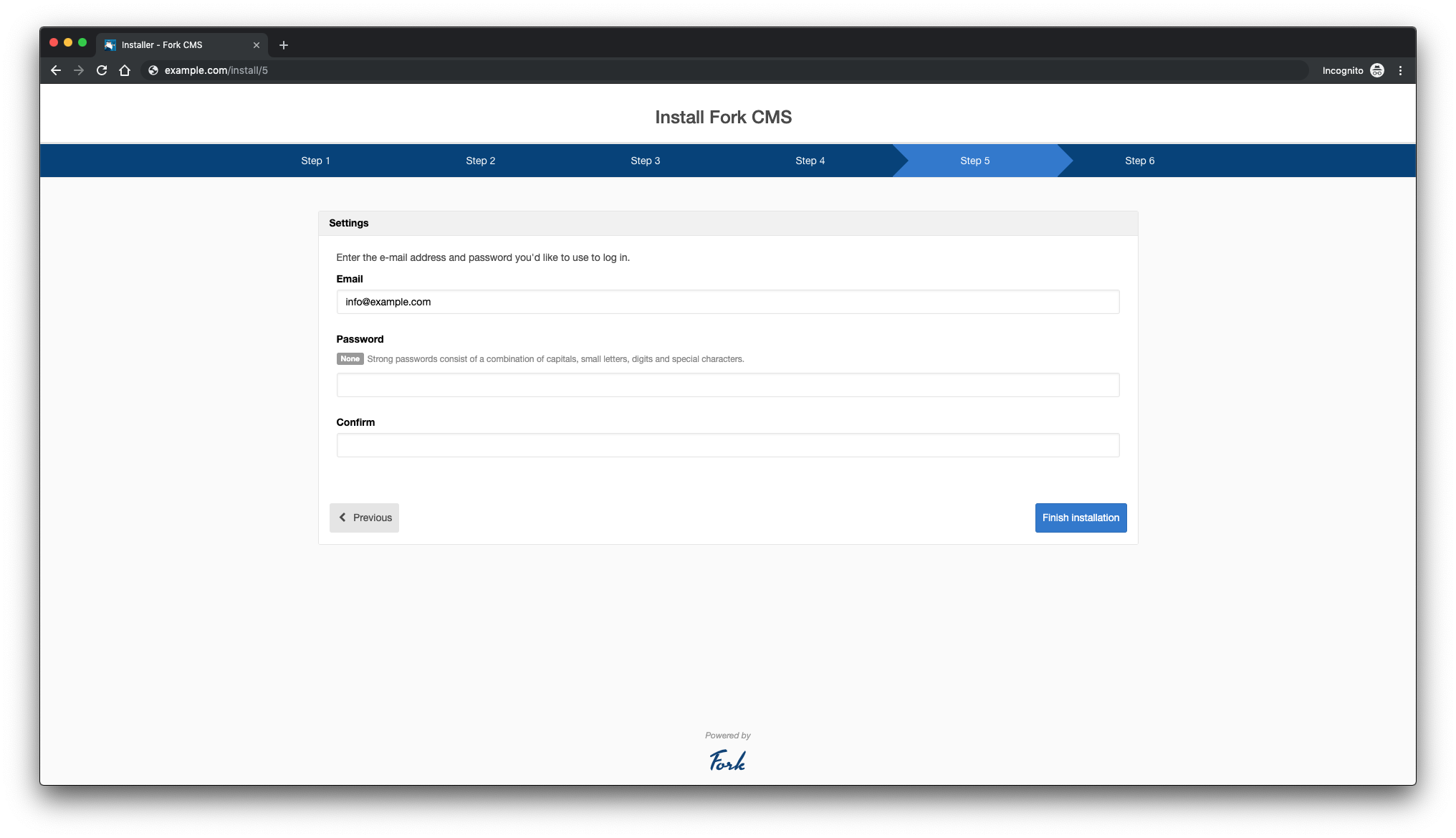 Cms Интерфейс. Fork cms.