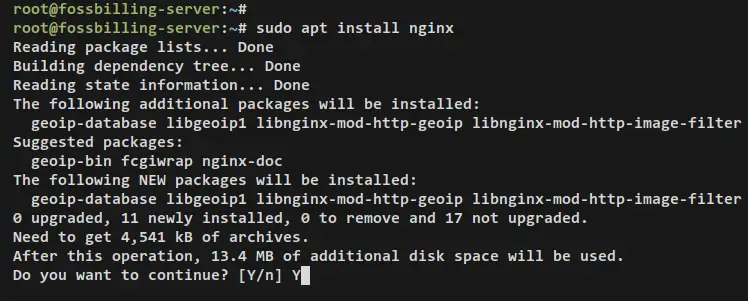 install nginx