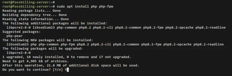 install php-fpm