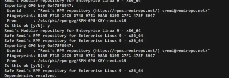 accept gpg key