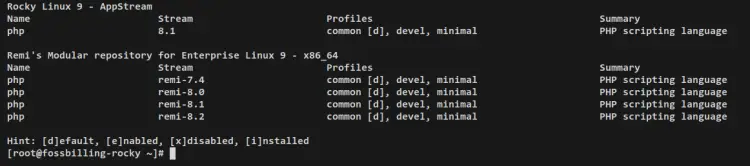 list repos