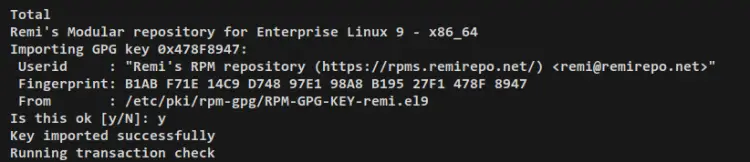 accept gpg key