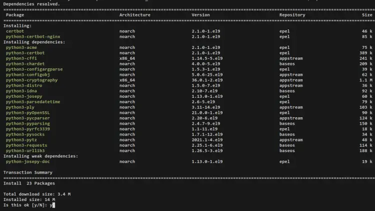 install certbot