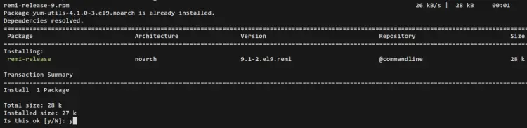 install remi repo