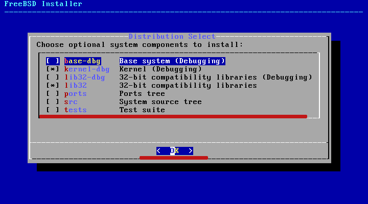 Select base system components