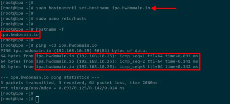 setup fqdn and /etc/hosts file