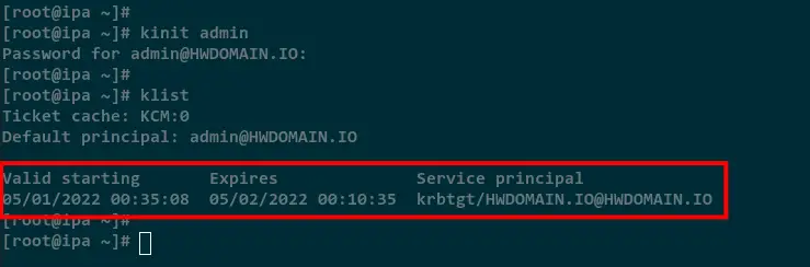 authenticate to kerberos server