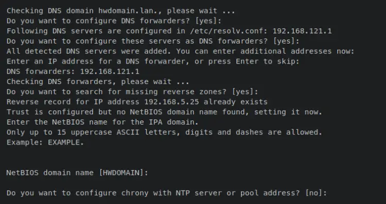 setup resolver netbios ntp