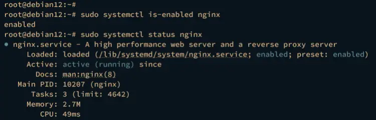verify nginx