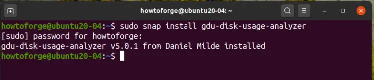 Snap install GDU