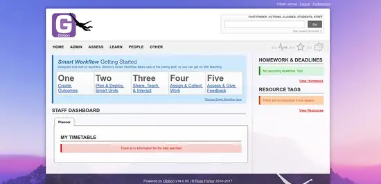 Gibbon Staff Dashboard