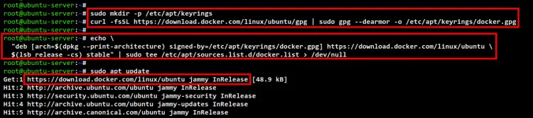 setup docker repository