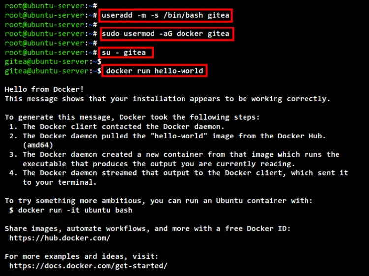 setup docker for non-root user