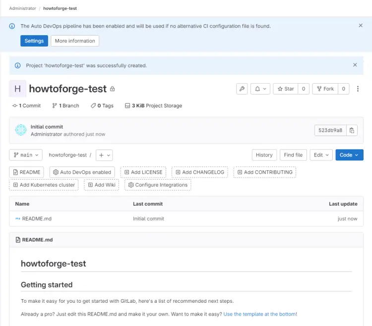 GitLab Project Page