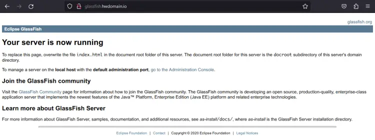 glassfish nginx reverse proxy