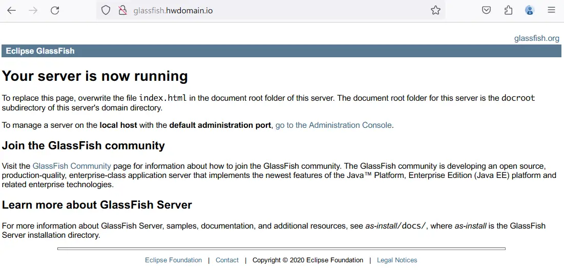 How to Install GlassFish Java Application Server with Nginx Reverse
