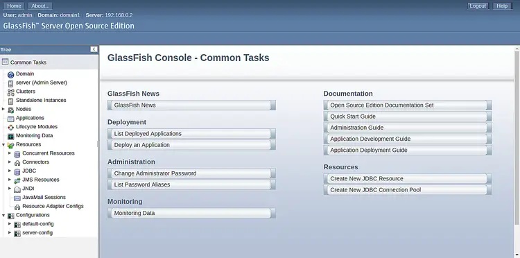 GlassFish Console