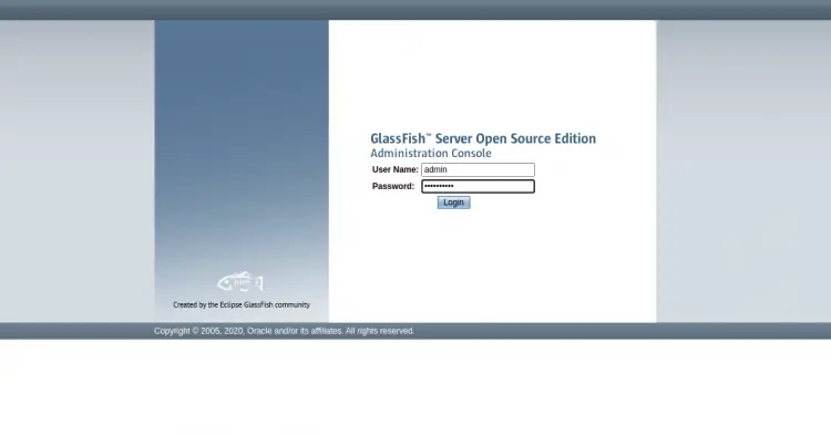 GlassFish Login
