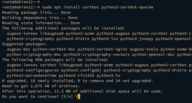 install certbot