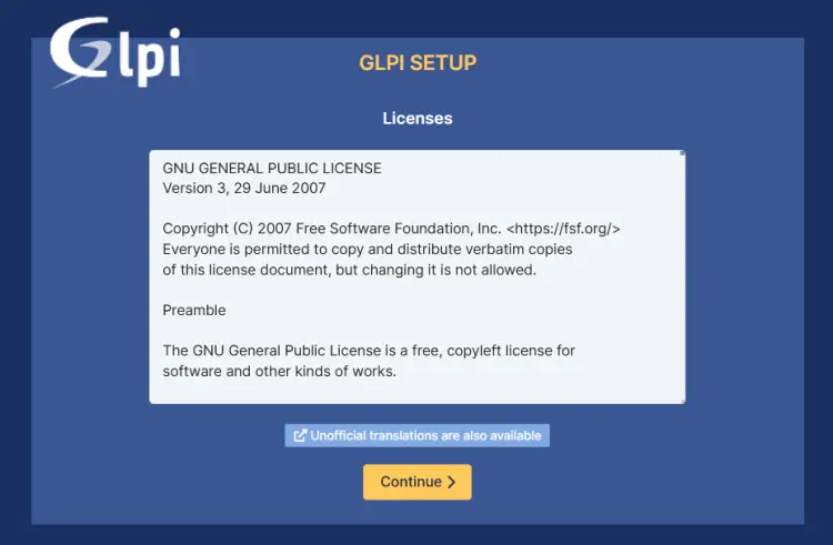 GLPI License