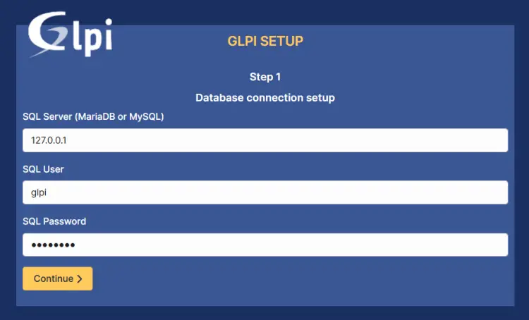 input database details