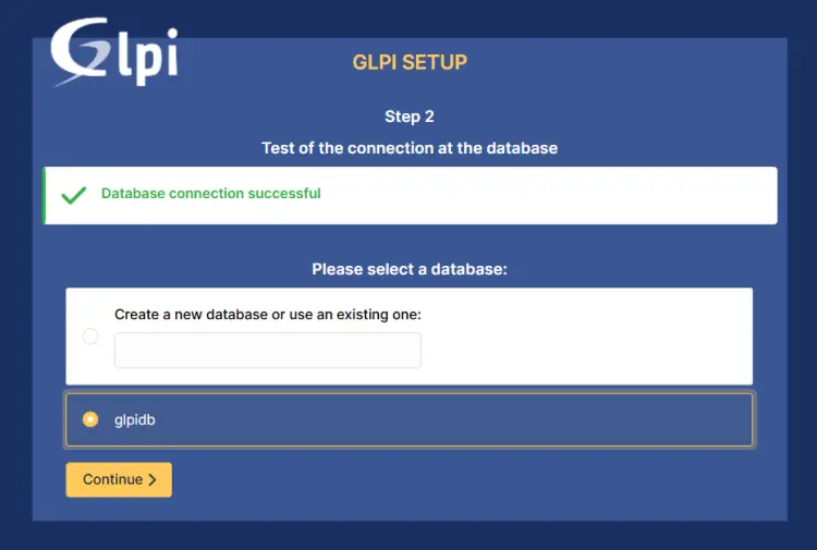 select the database