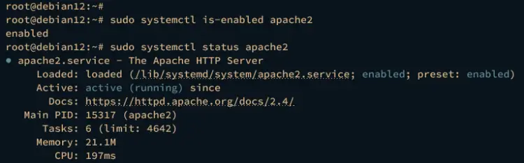 verify apache2