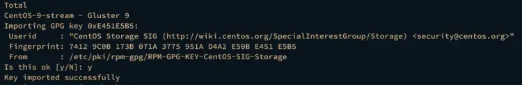 accept gpg key