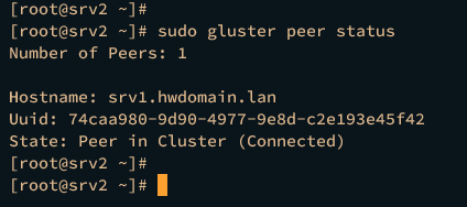 check glusterfs status