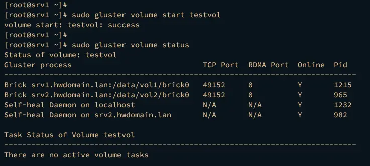 start volume