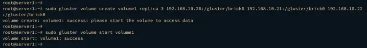 create start volume