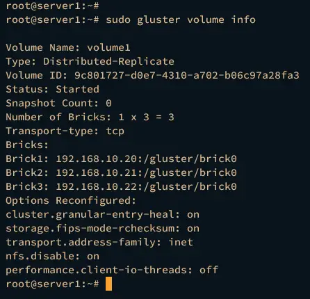 volume info