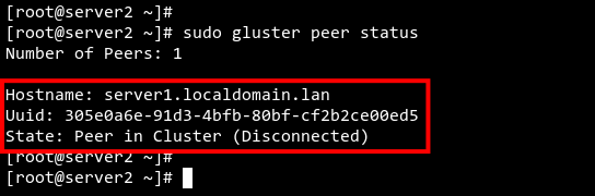 Peer disconnected